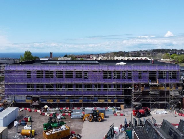 Whitehaven Academy during construction