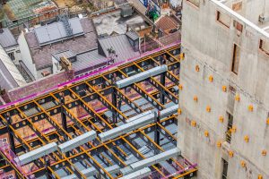 Adding 6 steelwork floors onto concrete building